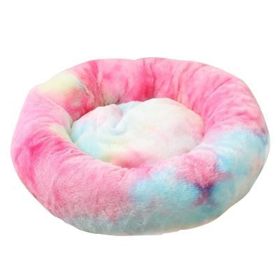 Ultra-Soft Corduroy Donut Cuddler Cat Bed – Round Calming Pet Nest in 40 cm, 50 cm & 60 cm
