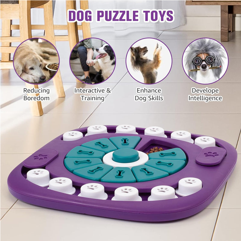 Dog Puzzle Toys, Interactive Treat Puzzle Dog Enrichment Toys