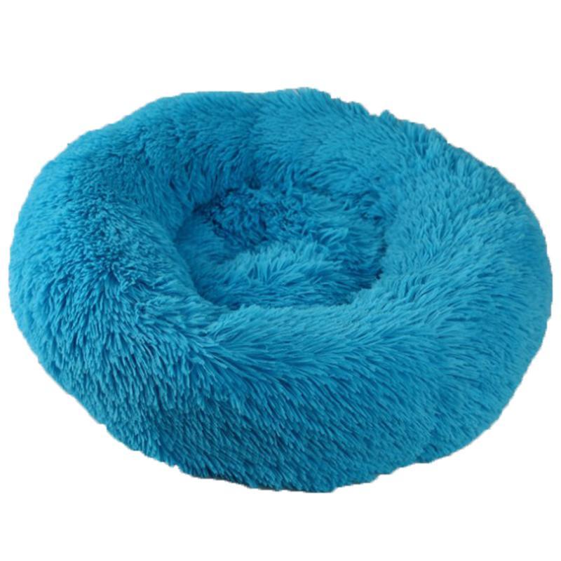 Ultra-Soft Corduroy Donut Cuddler Cat Bed – Round Calming Pet Nest in 40 cm, 50 cm & 60 cm