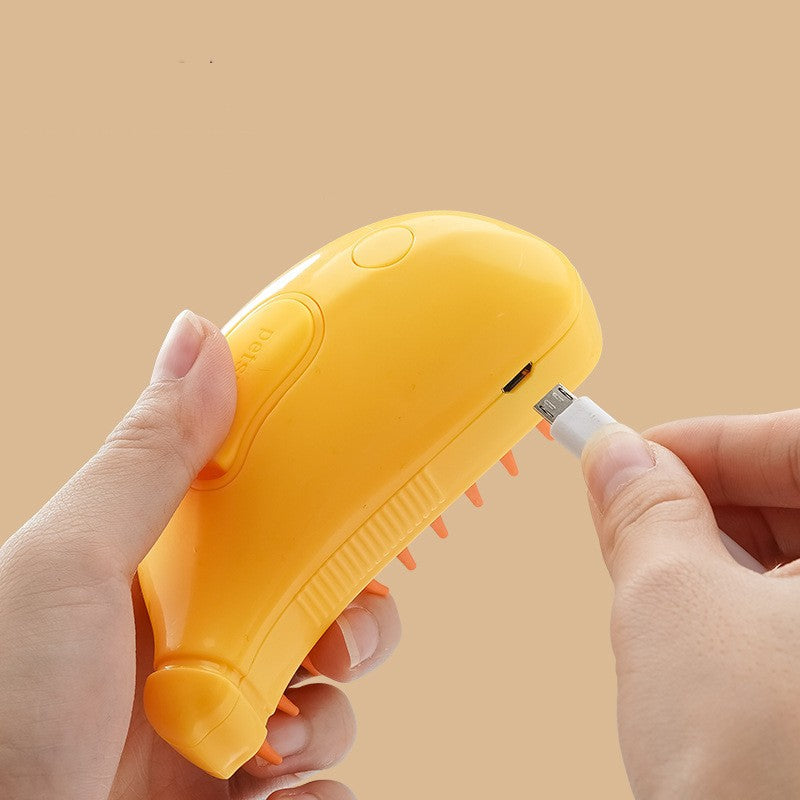 3 In 1 Pet Steam Brush Cat Cleaning Steamy Spray Massage Beauty