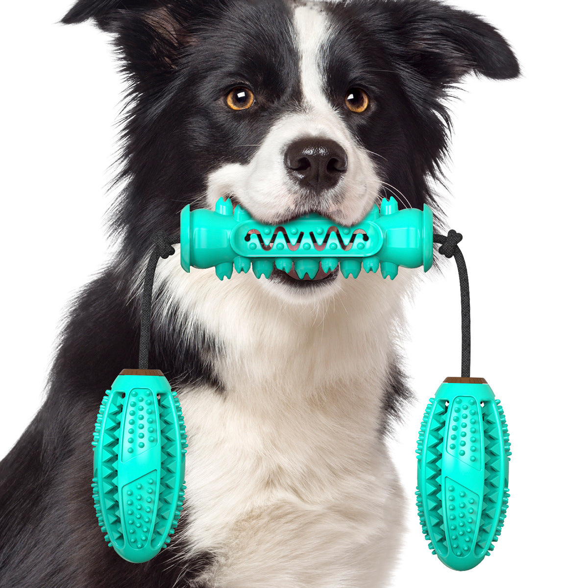 Dog Chew Toys Pet Toothbrush Rubber Bones