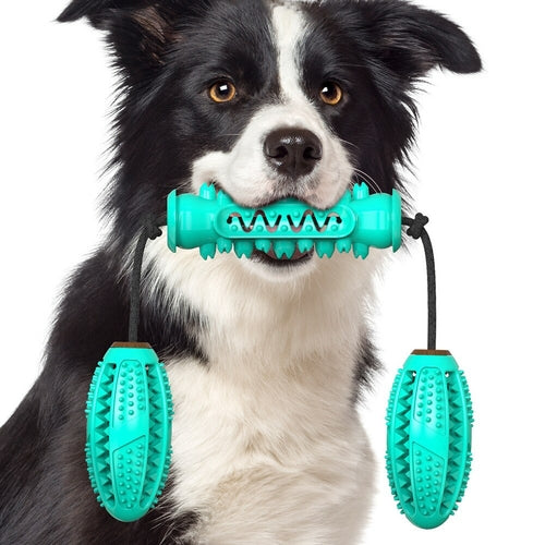 Dog Chew Toys Pet Toothbrush Rubber Bones
