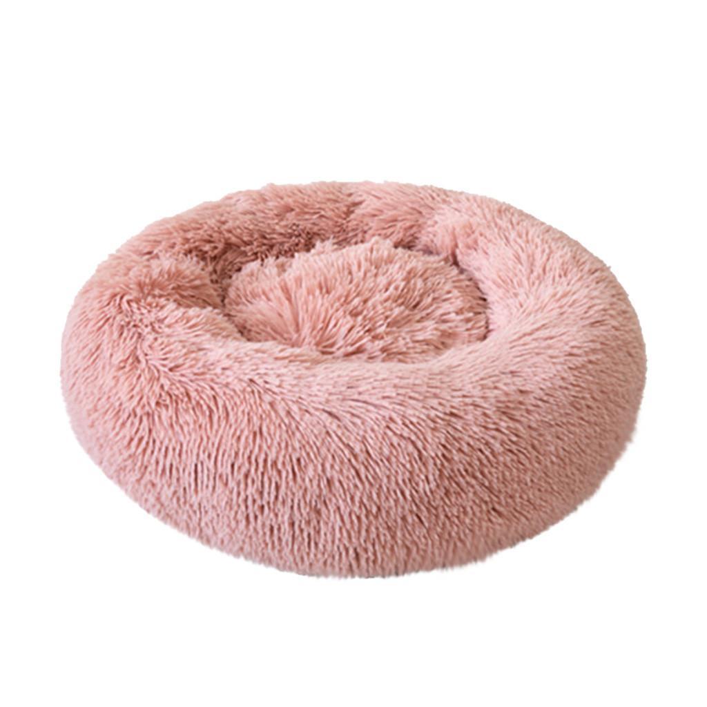 Ultra-Soft Corduroy Donut Cuddler Cat Bed – Round Calming Pet Nest in 40 cm, 50 cm & 60 cm
