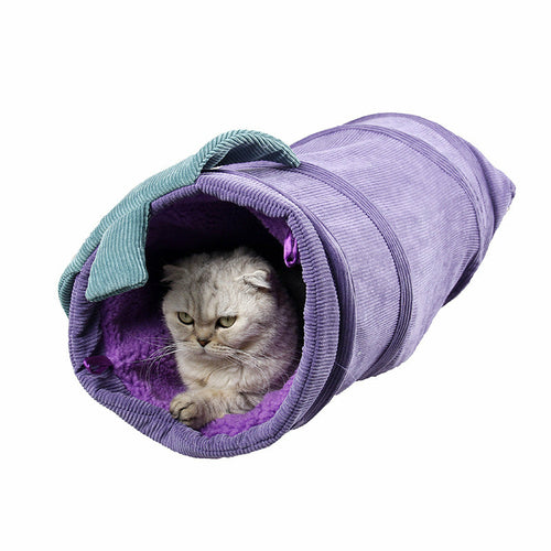 Fruit-Shaped Cat Tunnel Toy