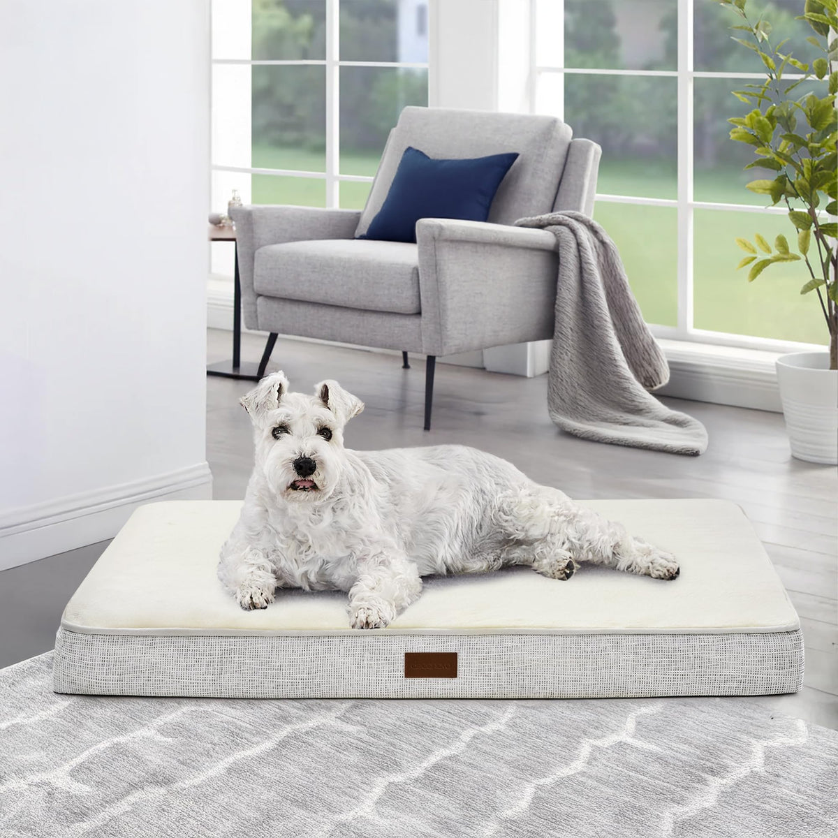 Deconovo Orthopedic Dog Bed with Washable Cover, Non-Slip