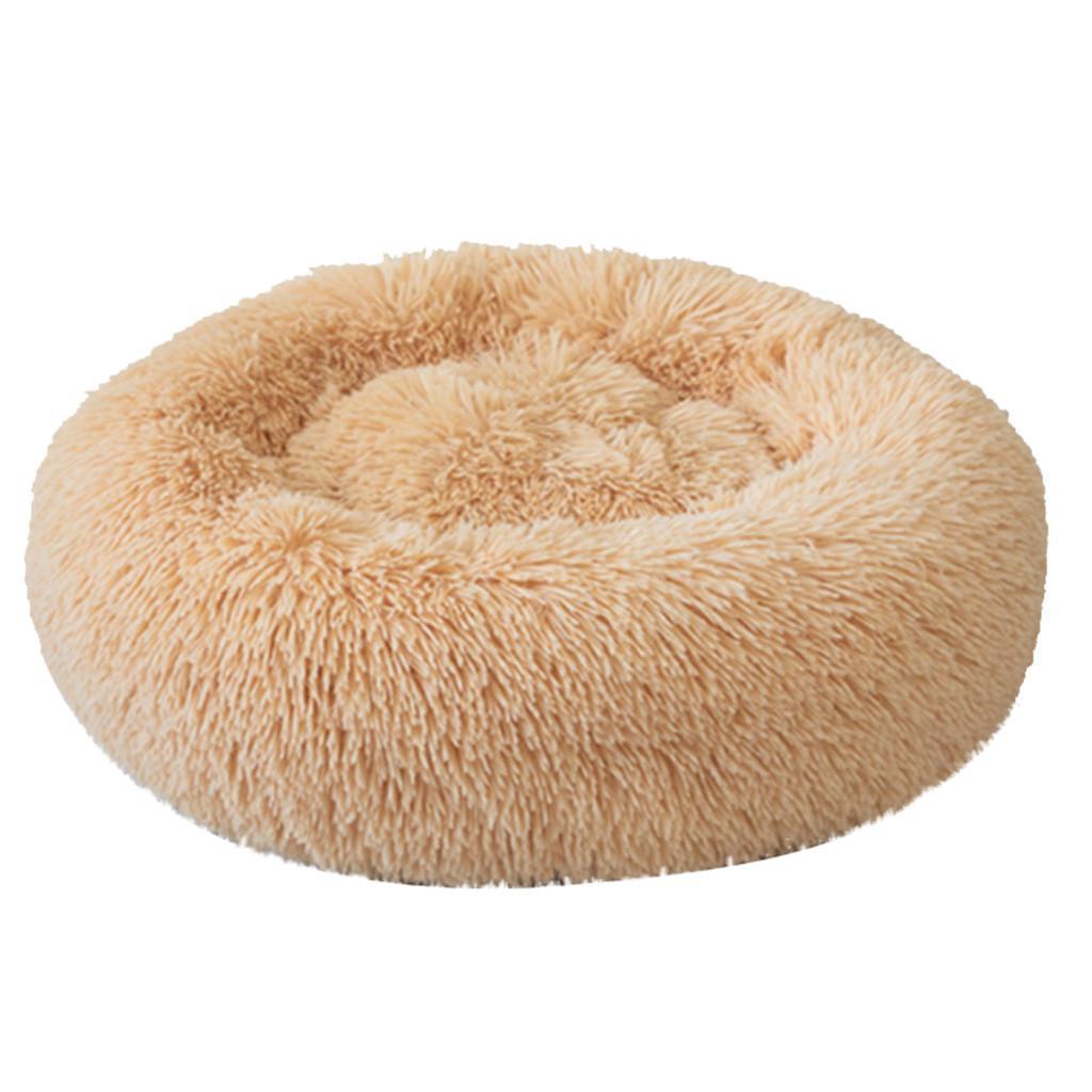 Ultra-Soft Corduroy Donut Cuddler Cat Bed – Round Calming Pet Nest in 40 cm, 50 cm & 60 cm