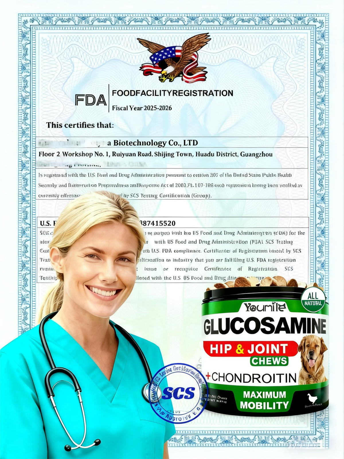 Youmile Hip & Joint Health Supplement for Dogs        Youmile Hip & Joint Health Supplement for Dogs     Glucosamine Chondroitin MSM Dog Chews With Hyaluronic Acid, Liver Flavored Bone & Joint