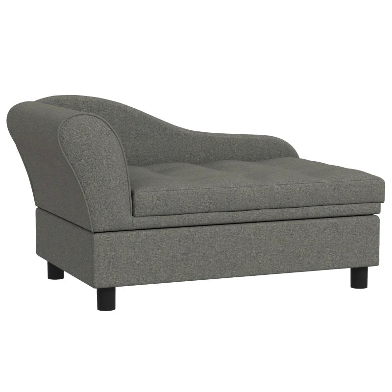 Pet Sofa Dog Sofa For Small Dogs With Storage, Gray