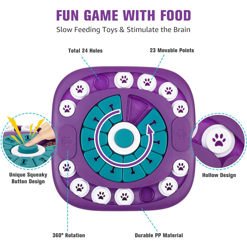 Dog Puzzle Toys, Interactive Treat Puzzle Dog Enrichment Toys