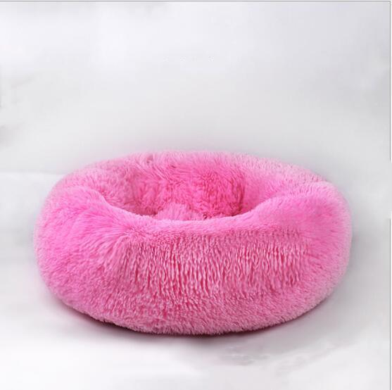 Ultra-Soft Corduroy Donut Cuddler Cat Bed – Round Calming Pet Nest in 40 cm, 50 cm & 60 cm