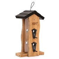 Natures Way Bird Products 2 qt Vertical Wave Feeder  Bamboo