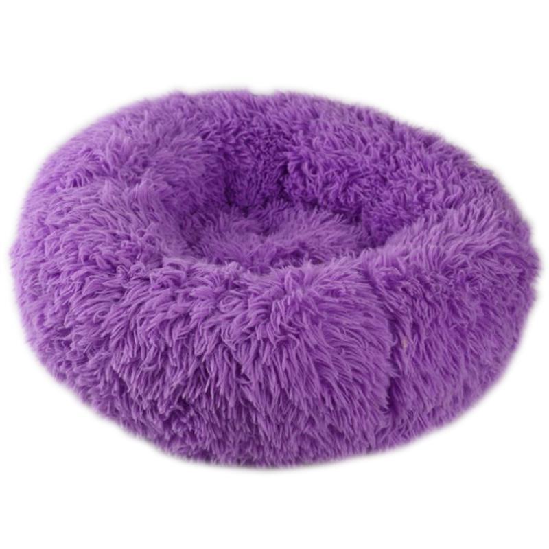 Ultra-Soft Corduroy Donut Cuddler Cat Bed – Round Calming Pet Nest in 40 cm, 50 cm & 60 cm
