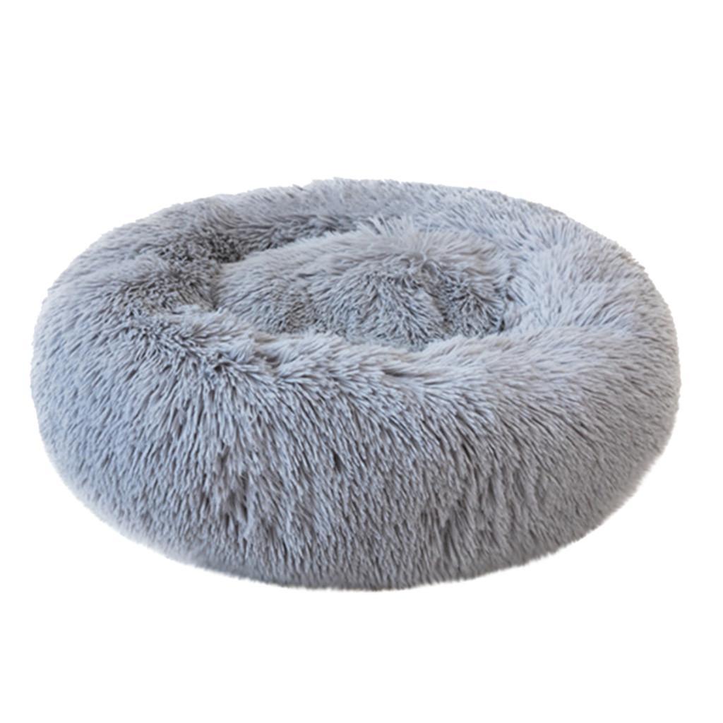 Ultra-Soft Corduroy Donut Cuddler Cat Bed – Round Calming Pet Nest in 40 cm, 50 cm & 60 cm