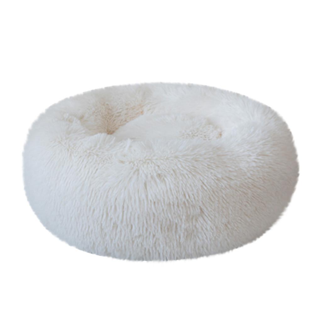 Ultra-Soft Corduroy Donut Cuddler Cat Bed – Round Calming Pet Nest in 40 cm, 50 cm & 60 cm