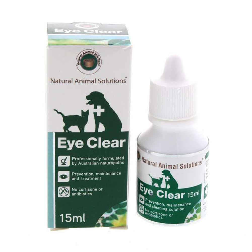 Natural Animal Solutions Eye Clear Drops For Dogs, Cats & Horses (15ml)