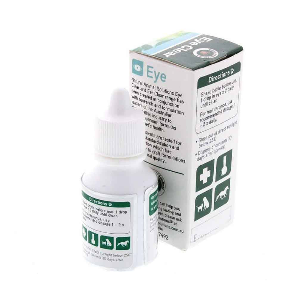 Natural Animal Solutions Eye Clear Drops For Dogs, Cats & Horses (15ml)