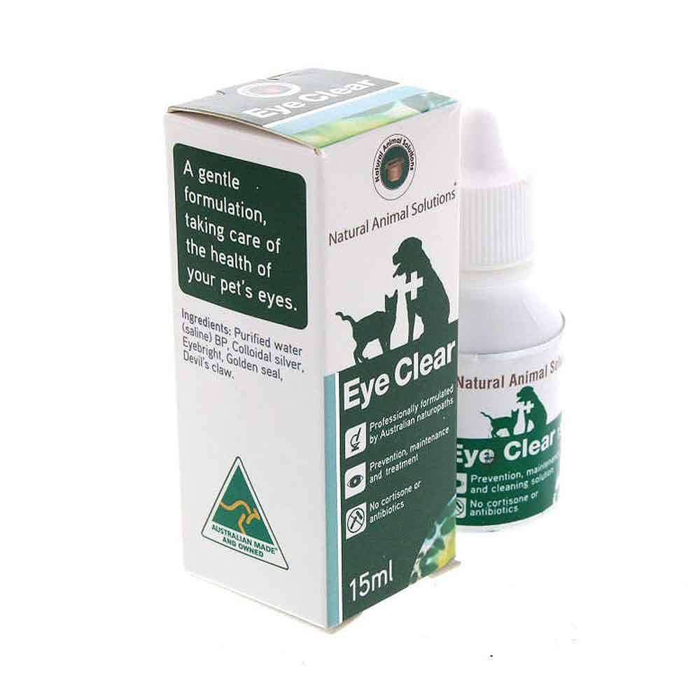 Natural Animal Solutions Eye Clear Drops For Dogs, Cats & Horses (15ml)