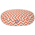 MajesticPet  30 in. Zig Zag Round Pet Bed, Burnt Orange