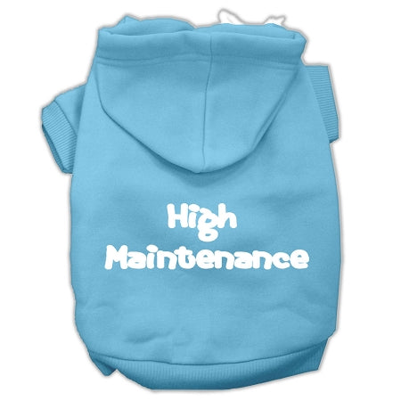 Mirage Pet  High Maintenance Screen Print Pet Hoodies,