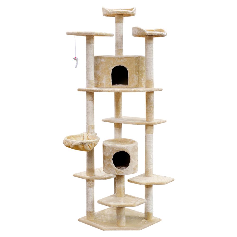 Cat Tree 203cm Trees Scratching Post Scratcher Tower Condo House