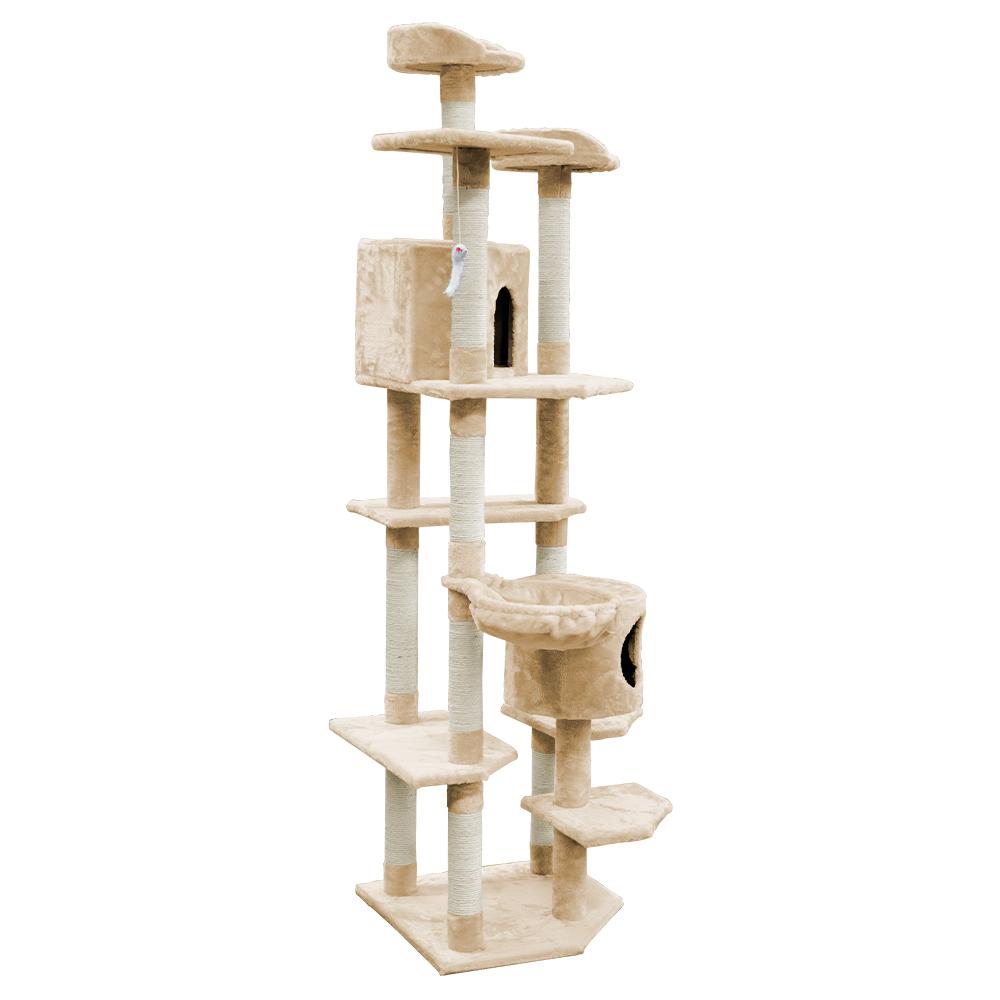 Cat Tree 203cm Trees Scratching Post Scratcher Tower Condo House