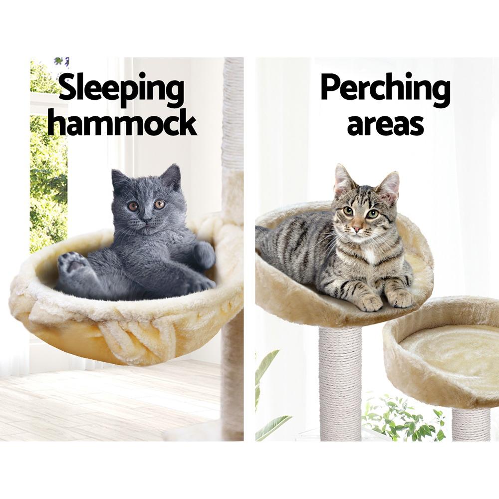 Cat Tree 203cm Trees Scratching Post Scratcher Tower Condo House