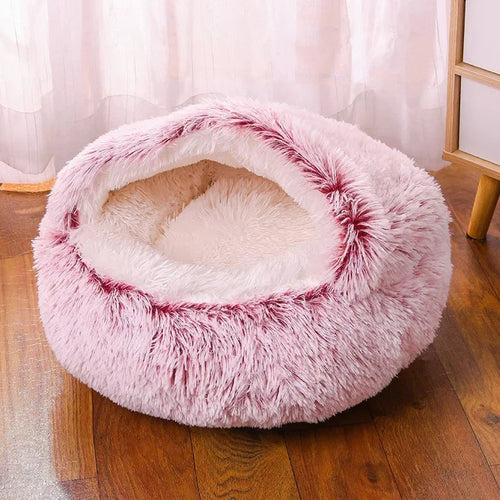 Plush Round Cat Bed – Warm, Soft Pet Mattress