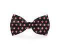 Polka-Dot Pink & Black Dog Bow Tie