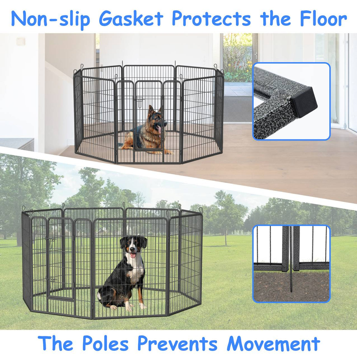 Dog Pens Outdoor Dog Fence Dog Playpen For Large Dogs Dog Kennel Pet