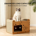 Bubble Fish Cat Scratcher Sofa – Wooden Lounge with 2 Teaser Balls