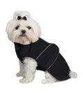A Pets World Weatherproof Fleece Lined Dog coat Black