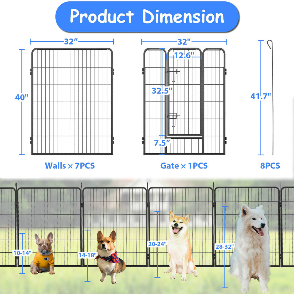 Dog Pens Outdoor Dog Fence Dog Playpen For Large Dogs Dog Kennel Pet