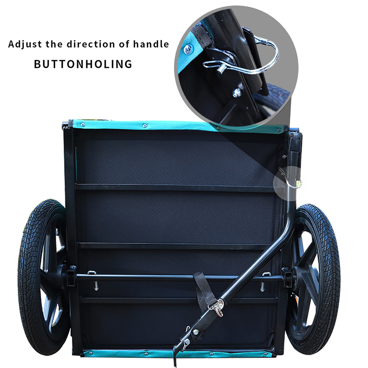 Foldable Pet Jogging Stroller Dog Carriers Bicycle Trailer