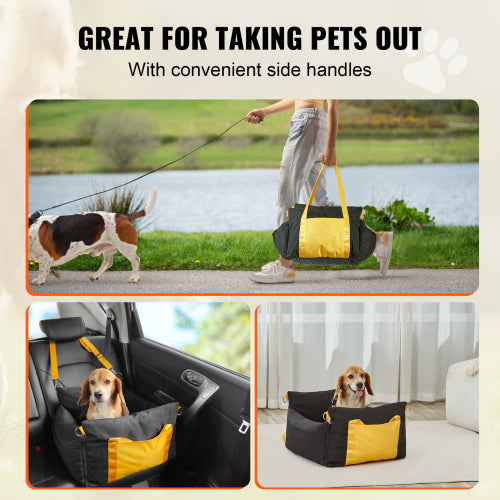 Dog Booster Car Seat for Small Dogs up to 25 lbs