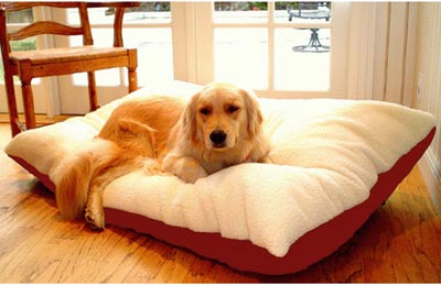 Majestic Pet  42x60 Extra Large Rectangle Pet Bed- Red
