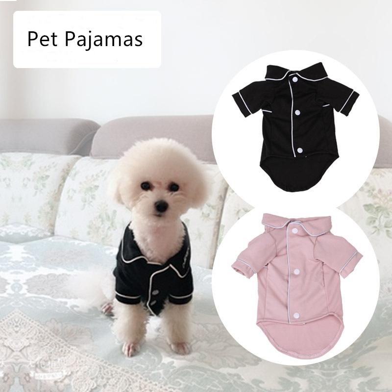 Small Dog Apparel Coat Pet Puppy Pajamas Black Pink Girls Poodle