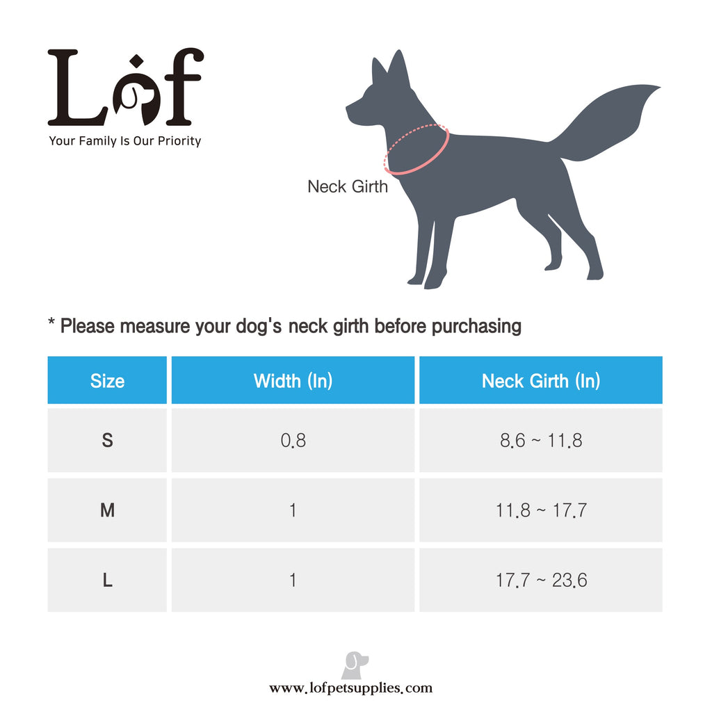 Lof Collar for Dogs – Premium 40-Stitch Webbing, All-Day Comfort & Durability