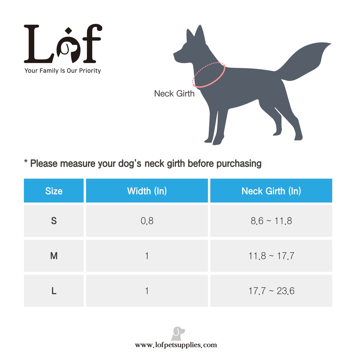 Lof Collar for Dogs – Premium 40-Stitch Webbing, All-Day Comfort & Durability
